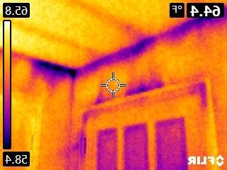 Infrared monitoring for air sealing in a HWR home